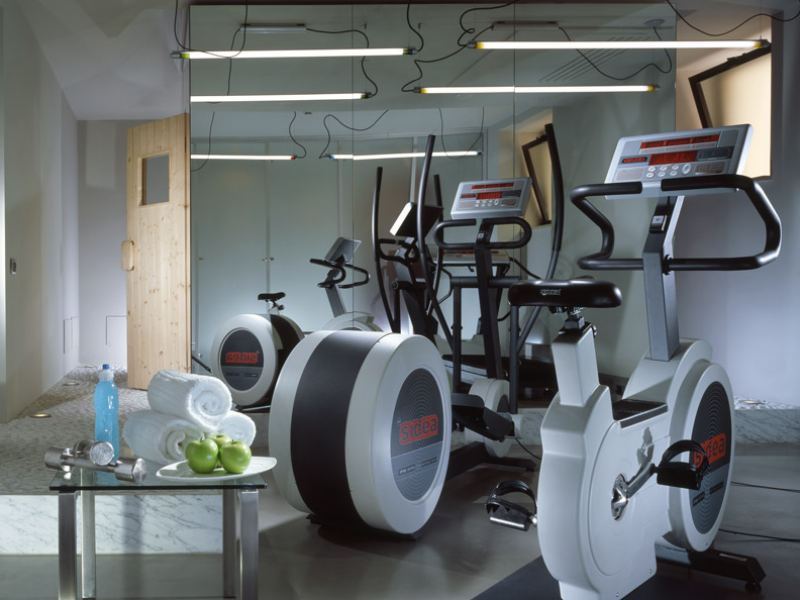 Fitness area at the Hotel Art